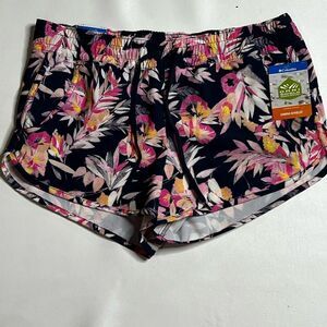 Columbia | NWT Omni Shield Shorts Navy with Floral